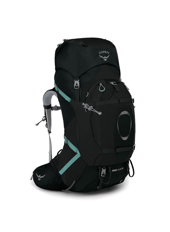 

Osprey XS/S Ariel Plus 60 Camping Backpack for Women, Black