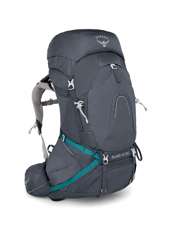 

Osprey Medium Aura AG 50 Camping Backpack, Vestal Grey