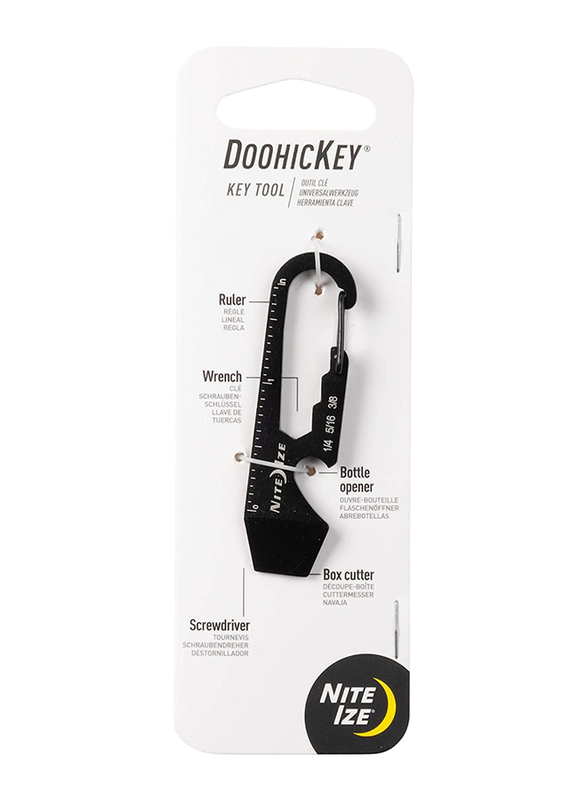 

Nite Ize 5 in 1 Doohickey Multi Key Tool Key Chain, Black