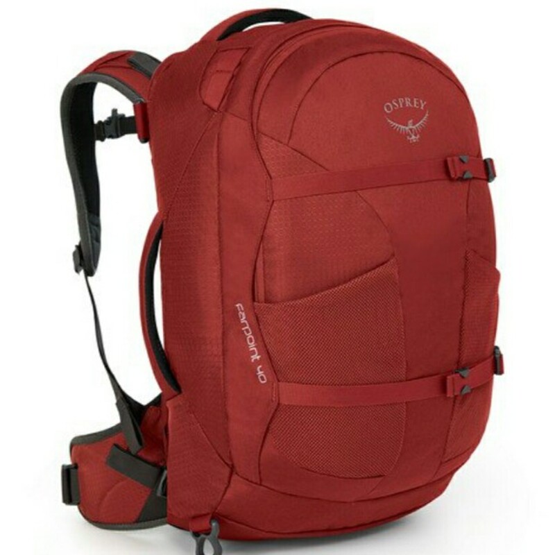 

Osprey M/L Farpoint 40 Backpack Bag Unisex, Jasper Red