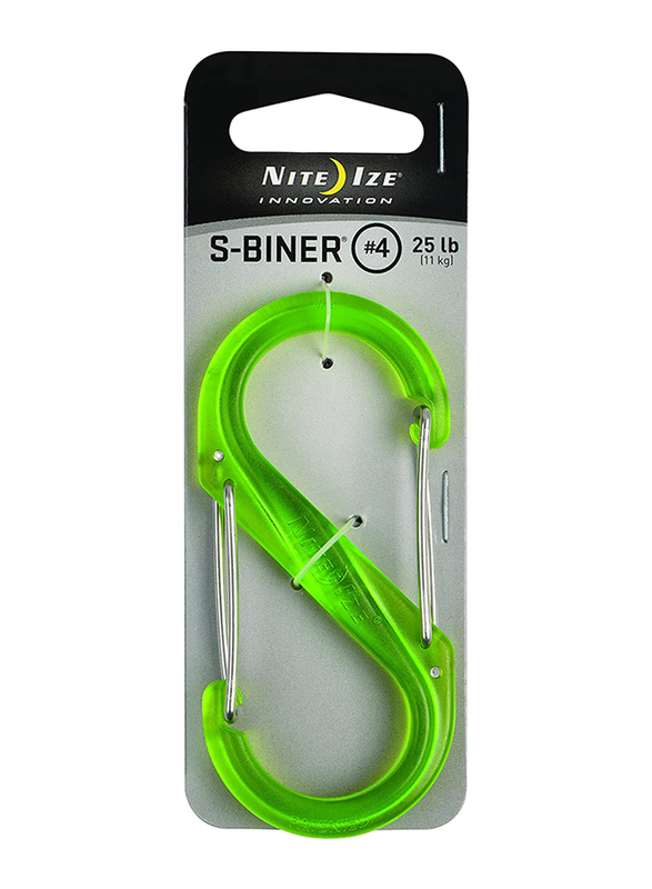 

Nite Ize 25 Lbs Innovation S-Biner Plastic Dual Carabiner, Lime