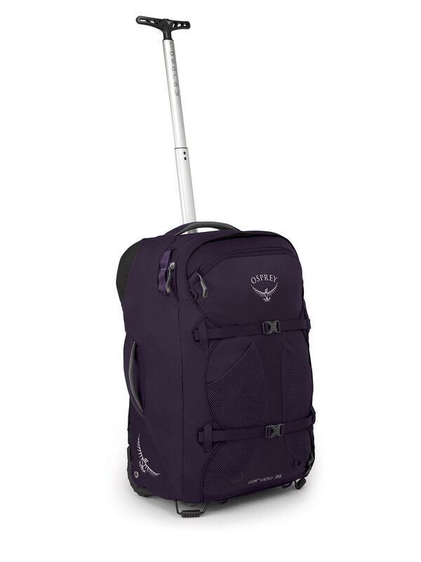 

Osprey Fairview 36 Wheeled Travel Backpack Bag Unisex, Amulet Purple