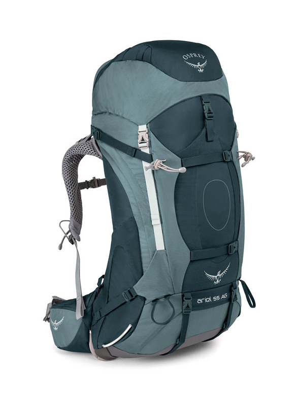

Osprey Medium Ariel 55W AG DPK Camping Backpack, Grey