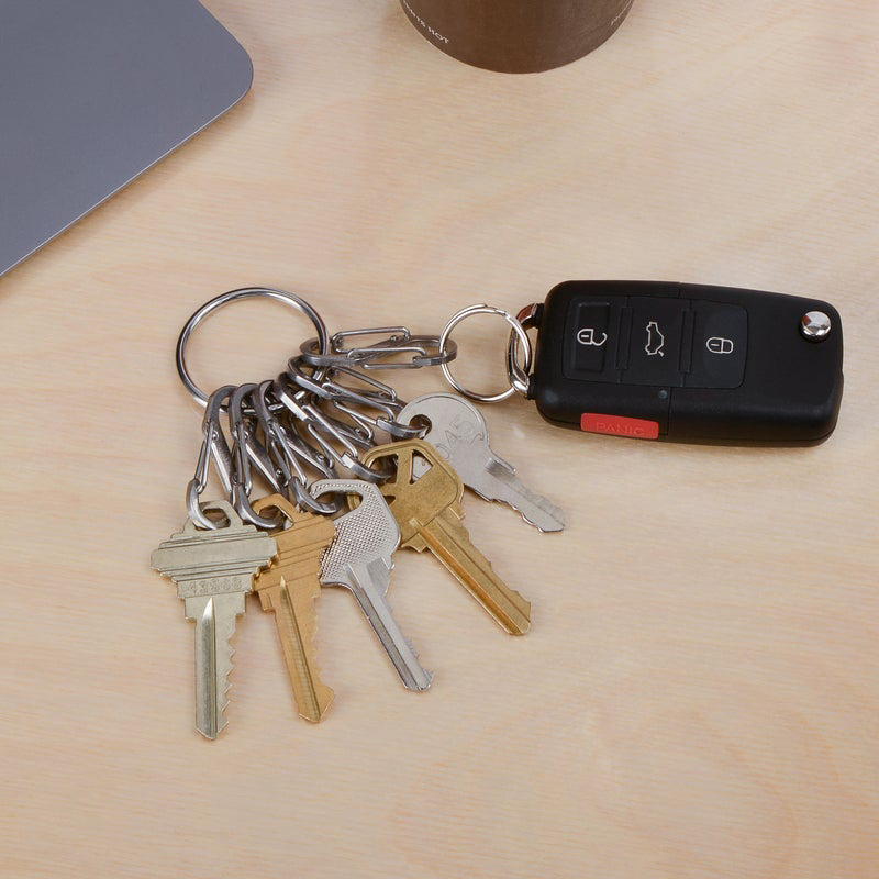 

Nite IZE Keyring S-Biner Stainless Key Chain, Silver