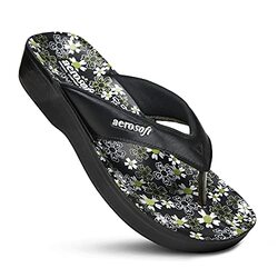Aerosoft Glitter Thong Beach Wear Summer Arch Support Flip Flops for Women