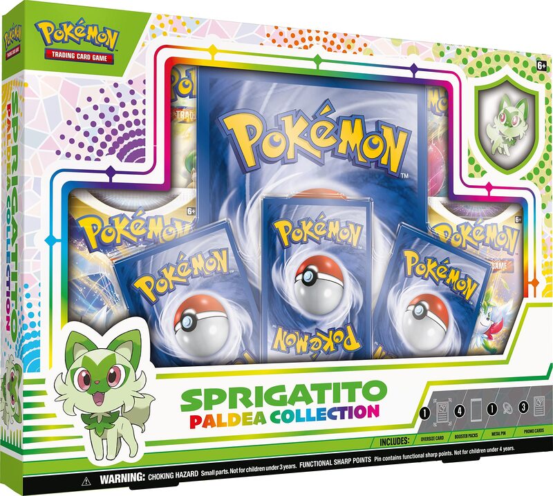 

Pokemon TCG Sprigatito Paldea Collection Trading Card Game, Multicolour