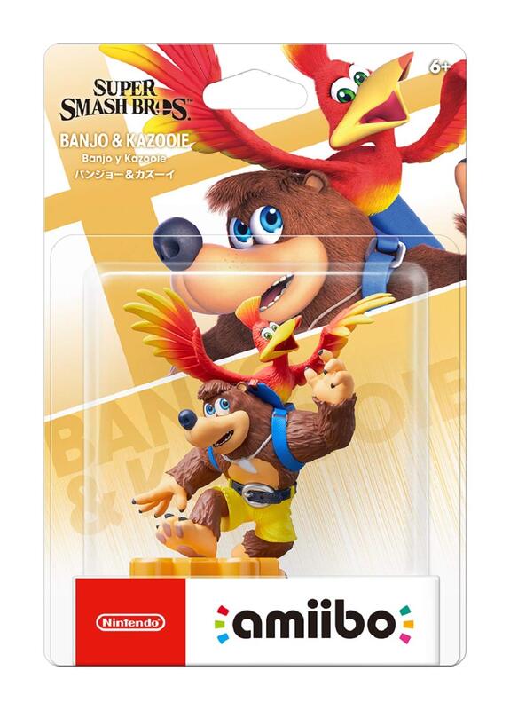 

Nintendo Amiibo Super Smash Bros. Series Banjo & Kazooie Figurine, Multicolour