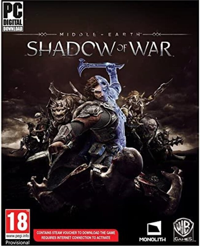 

Shawdow Of War Middle Earth (Digital Download) For PC Games by Warner Bros