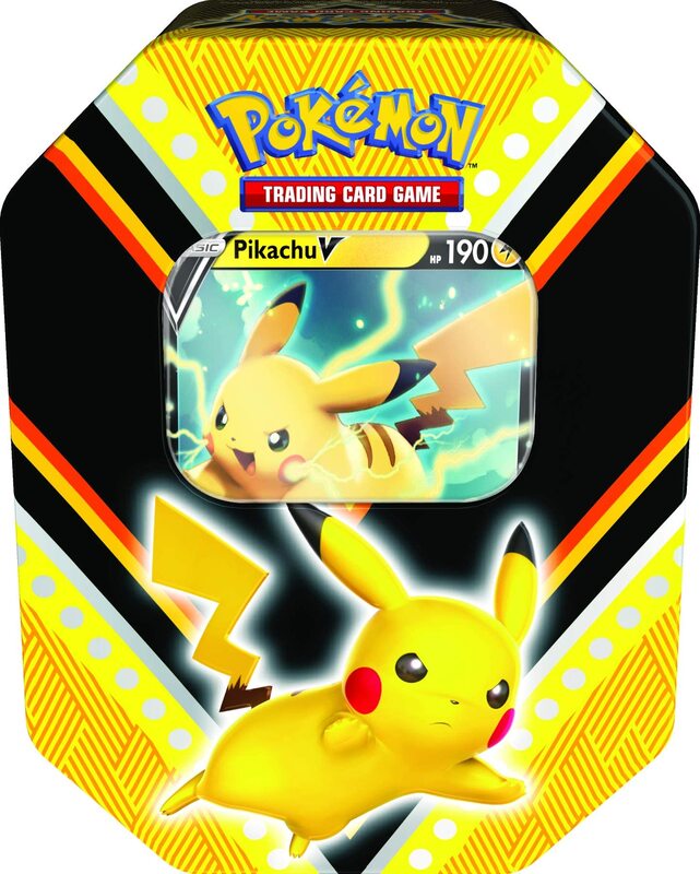 

Asmodee Pokemon TCG Pikachu V Powers Tin Trading Card Game, Multicolour