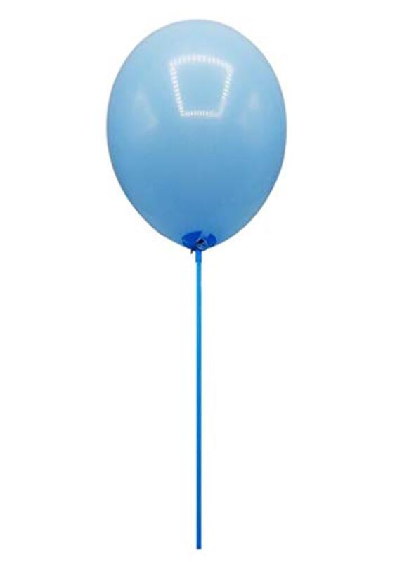 

Party Fun 10-Inch Blue Balloons with Stick & Holder, 10-Piece, All Ages