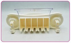 Beautiful & Powerful Suction Wall Toothbrush Rack, White