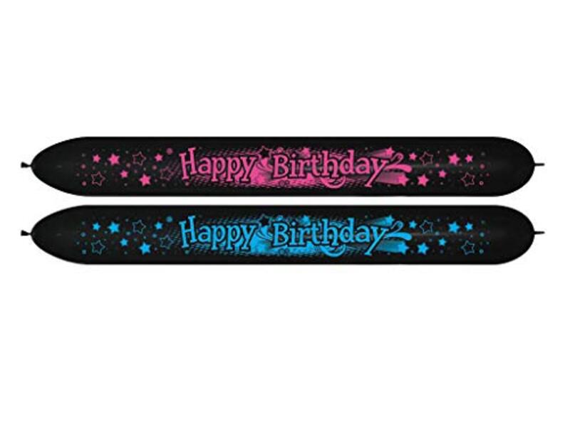 

Sempertex 660Q Link O Loon Long Happy Birthday Latex Balloons, 0868719A, 3-Piece, Multicolour