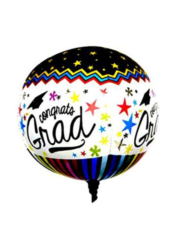 

Party Fun 22-Inch Congrats Grad Foil Balloon for Graduation Party Decoration, All Ages