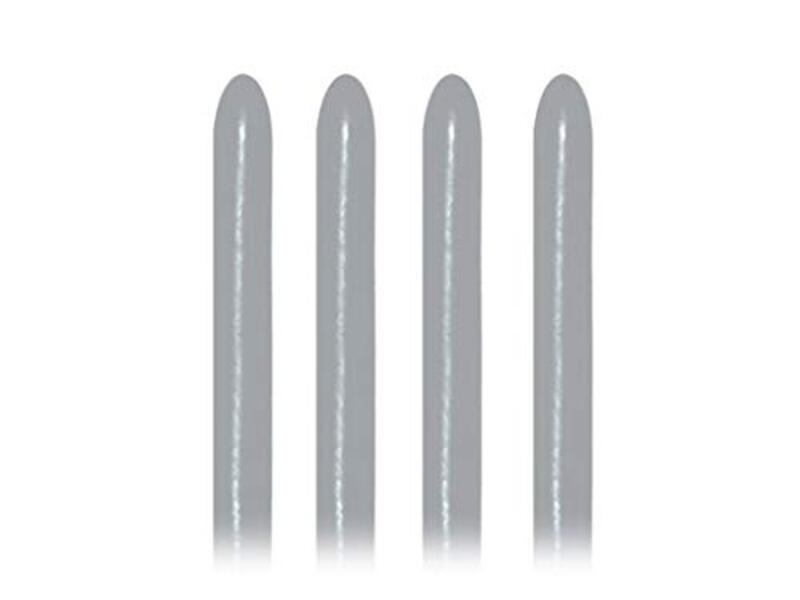 

Sempertex 260q Long Balloon Fashion Latex Balloons Set, 50-Piece, Grey