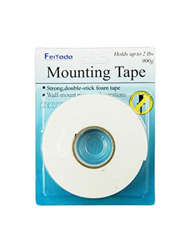 

FeiYada Strong Heavy Duty Double Sided Mounting Foam Tape, 18mm x 3mt, White