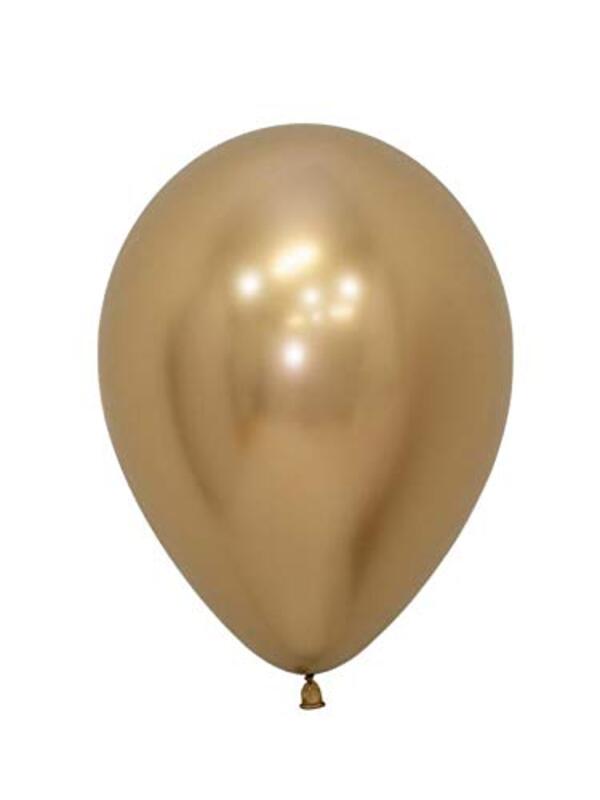 

Sempertex 12-Inch Reflex Balloons Set, 25-Piece, Gold