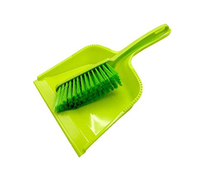

Very Handy & Useful Home Dust-Pan and Brush, Green