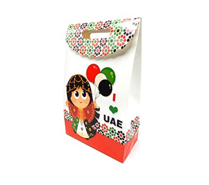 

Beautiful UAE Party Paper Gift Bag for Girl, 16 x 8 x 26cm, Multicolour