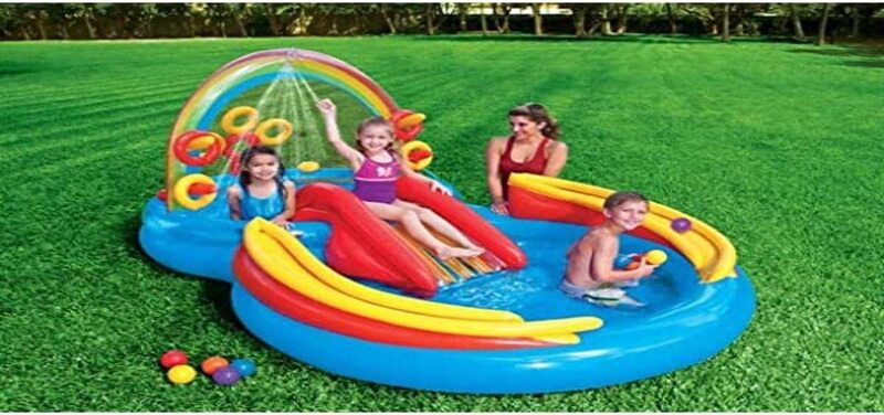 

Intex Rainbow Ring Play Centre for Ages 3+, 57453, Multicolour