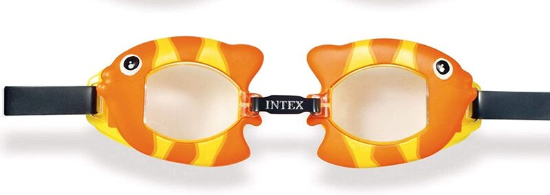 

INTEX Fish Design Fun Swimming Goggles, 3-8 Years, 55603, Multicolour