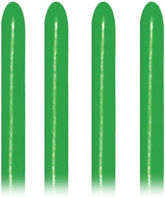 

Sempertex 260q Long Latex Balloon, 50 Pieces, Crystal Green