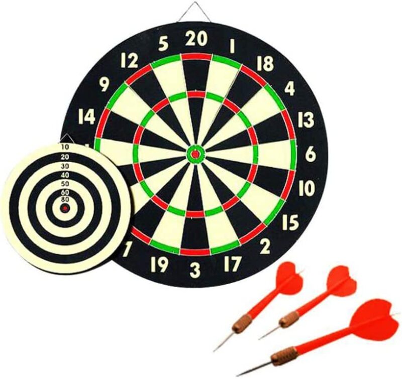 

Dart Board with Staple-Free Ultra-Thin Wire for Kids