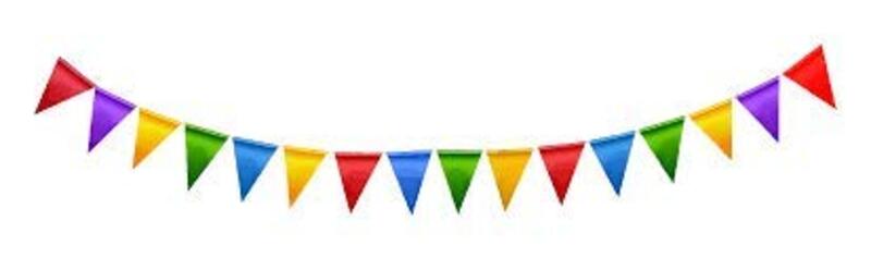 

Colorful Pennant Banner Bunting Flags, 10m, 20 Pieces, Multicolour