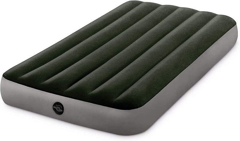 

Intex Dura Beam Prestige Airbed with Battery Pump, Black/Grey