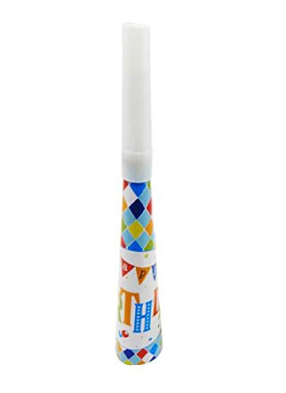 

Generic 7.5-inch Party Fun Happy Birthday Paper Horn, Blue, 6 Pieces, All Ages