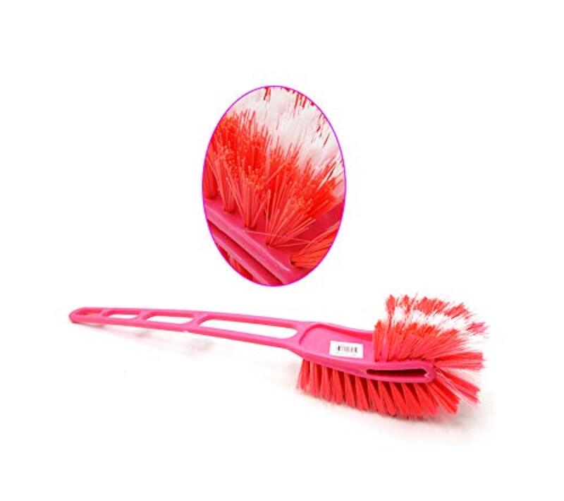 

Super Durable Double Sided Bristle Cleaning Brush, Pink