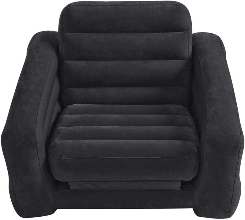

Intex Inflatable Pull-Out Chair Convertible Into Air Mattress, Black