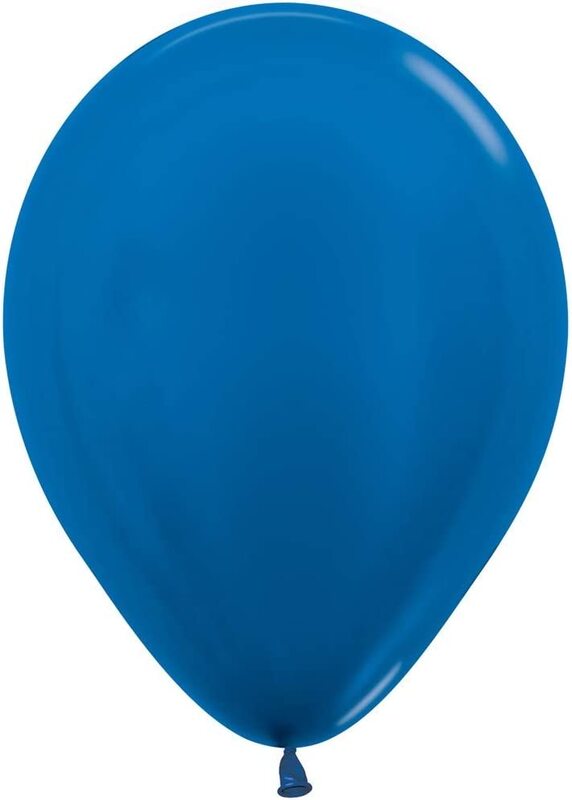 

12-Inch Party Fun Metallic Balloon Set, 40-Piece, Ages 3+, Dark Blue