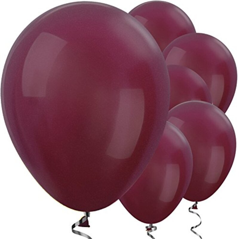 

Amscan Latex Balloons, 12-Inch, 50-Piece, 20000864, Metallic Burgundy