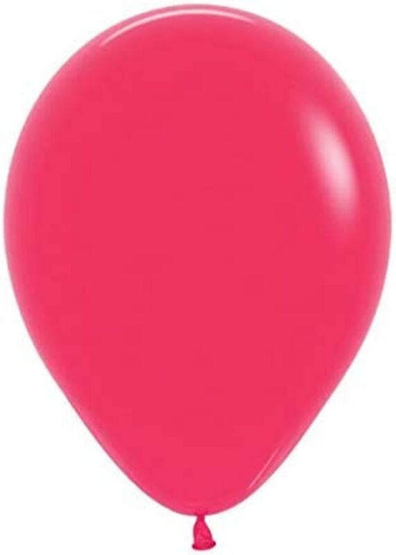 

Amscan Fash Raspberry Round Balloons, 50-Piece, Red
