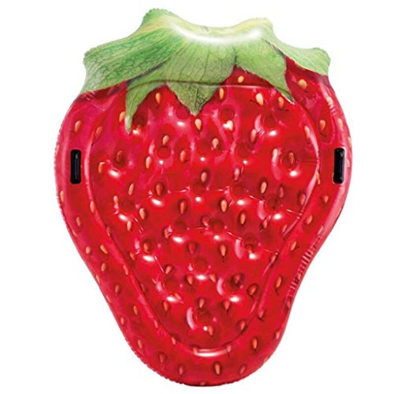 

Intex Inflatable Realistic Strawberry Shape Mattress, Red
