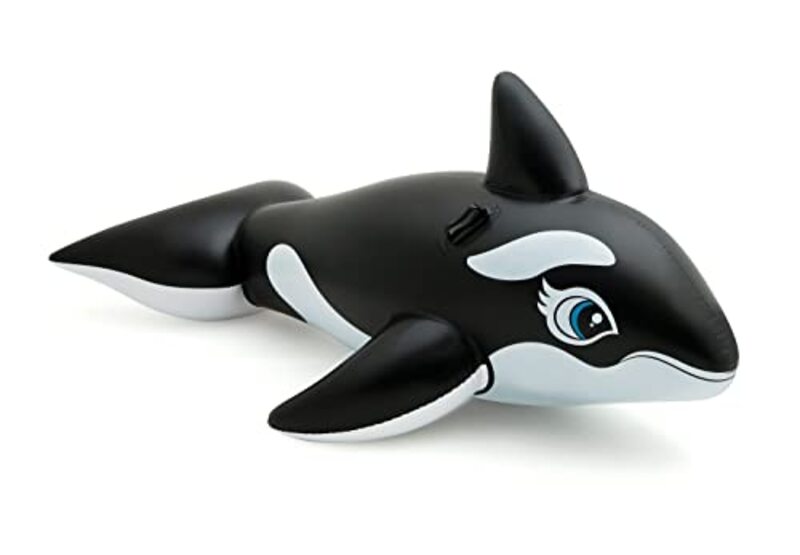 

Intex Whale Ride-On Floating Raft, Black