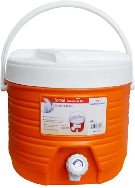 

Prince ware Spring Insulated Ice-Box, 2.75 Ltr, Orange