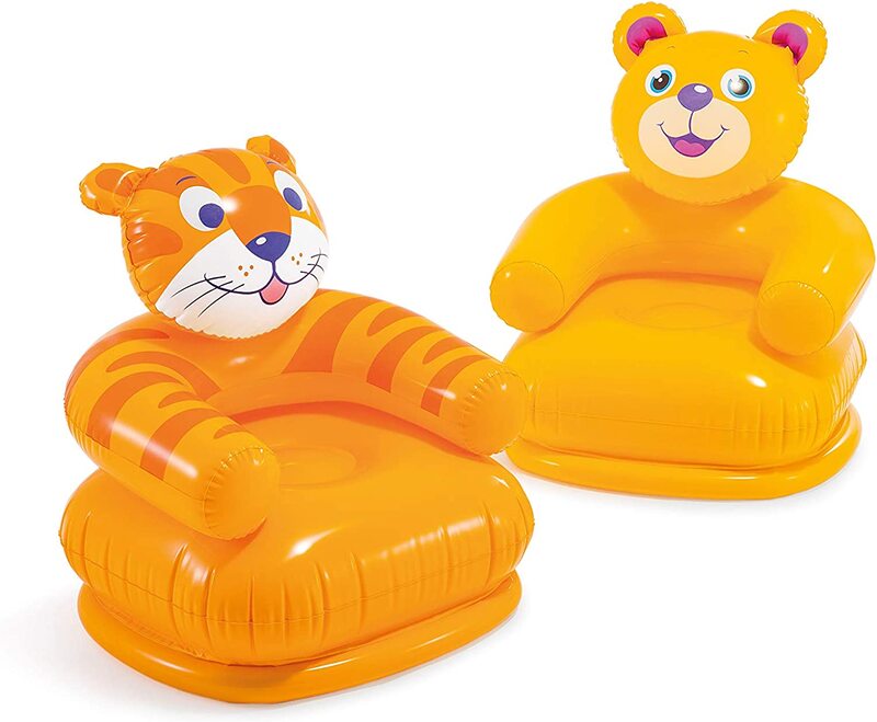 Intex Inflatable Happy Animal Chair, Assorted Colour