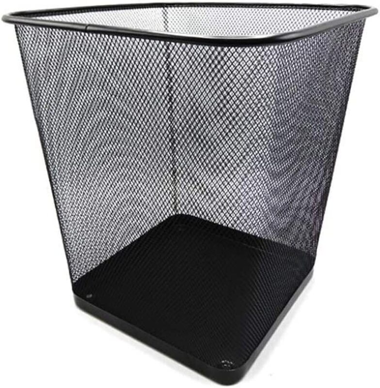 

Beautiful & Strong Metal Mesh Dustbin, Black