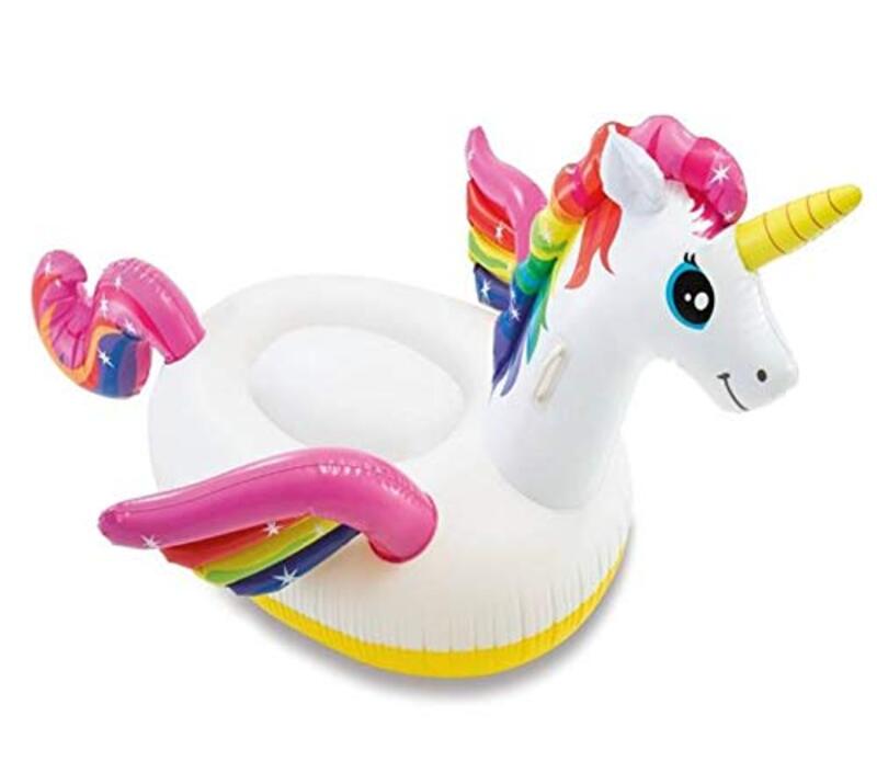 

Intex Floating Raft Unicorn Ride-On, 57561, Multicolour