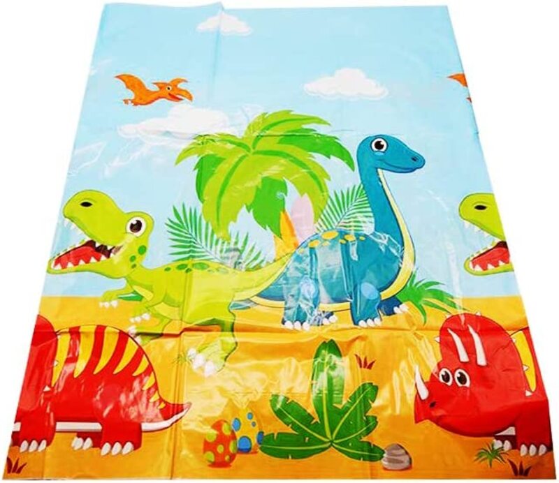 

Generic Party Fun Dinosaur Printed Table Cover, 132 x 182cm, Multicolour
