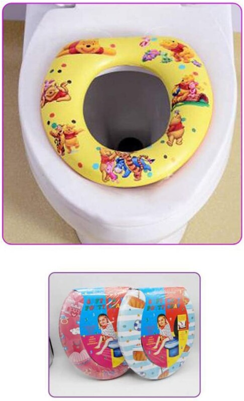 

Beautiful & Comfortable Supplementary Soft Toilet Seat for Baby, Assorted Colour