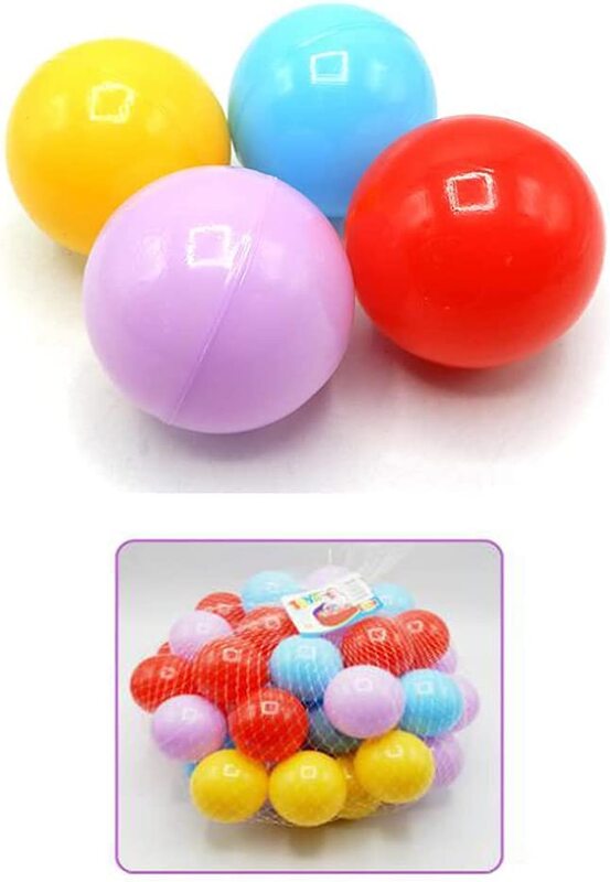 

Beautiful Small Plastic Toy Balls Set, 50 Pieces, Ages 5+, Multicolour
