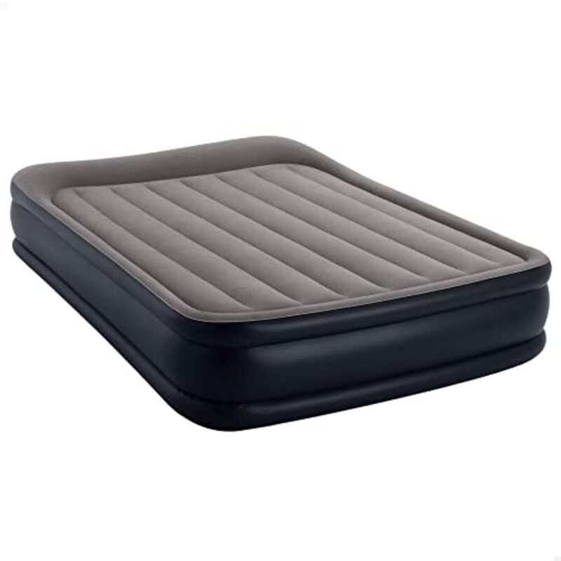 

Intex Dura Beam Standard Deluxe Pillow Inflatable Mattress, Grey