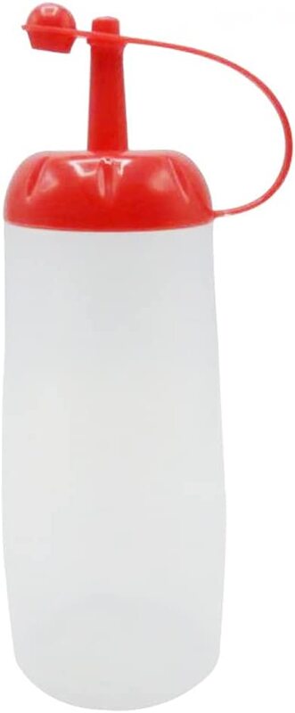 

Beautiful Plastic Sauce Bottles with Tiny Lid, White