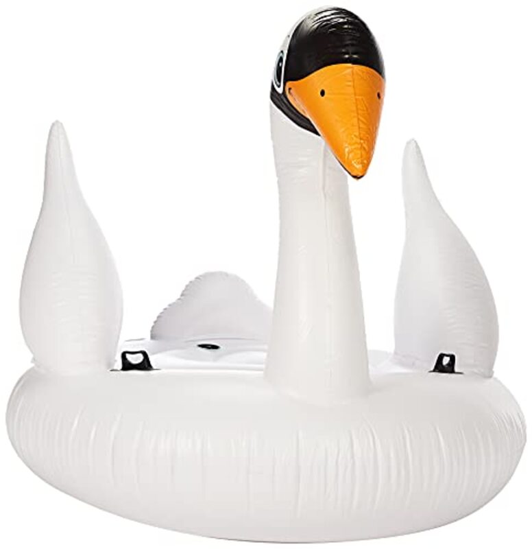 

Intex Mega Swan Island Inflatable Swimming Pool Ride On Float, 56287, White