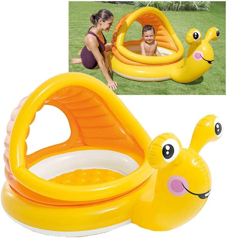 

Intex 57124NP Lazy Snail Shade Baby Pool, Yellow