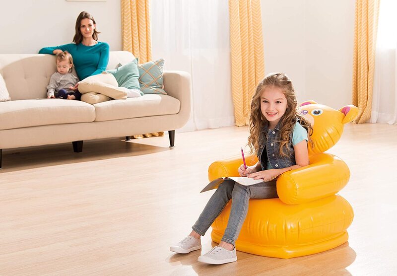 Intex Inflatable Happy Animal Chair, Assorted Colour