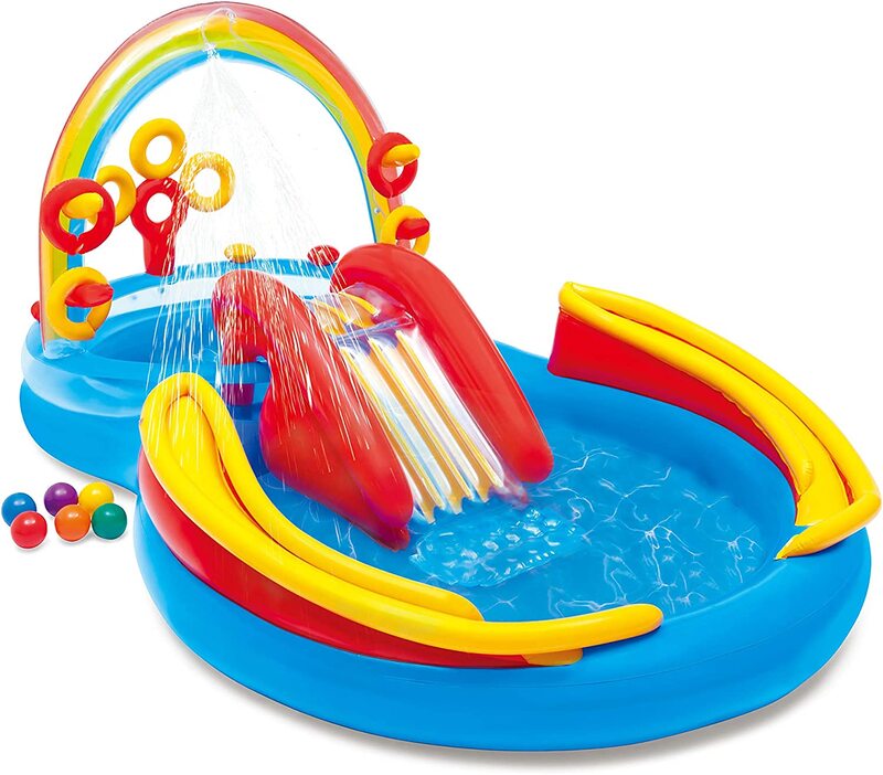 

Intex Rainbow Ring Play Centre for 2 Years and Above, 57453NP, Multicolour