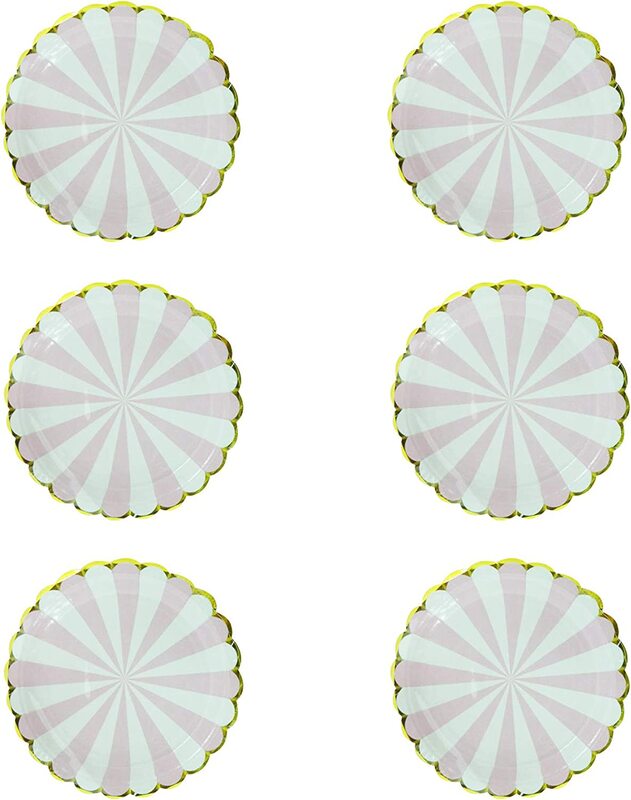 

Generic 7-inch 6-Piece Party Fun Paper Plates Set, Pink